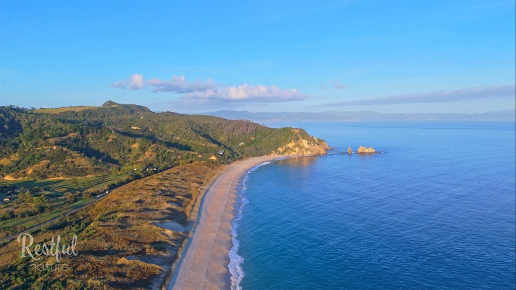 Sunrise and Sunset, East Coast, New Zealand by Drone